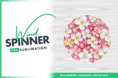 Floral Wind Spinner Round Design Product Image 1
