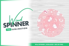 Pink Wind Spinner Round Design Product Image 1