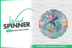 Watercolor Wind Spinner Round Png Product Image 1