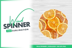 Orange Slices Wind Spinner Round Png Product Image 1