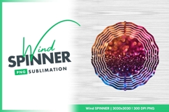 Sparkling Bokeh Gradient Circle Abstract Wind Spinner Product Image 1