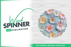 Gerbera Daisies Wind Spinner Round Png Product Image 1