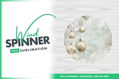 Elegant christmas ornaments with snowflakes wind spinner Product Image 1