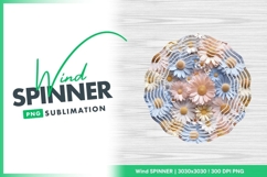 Pastel Daisy Arrangement Wind Spinner Round Png Product Image 1