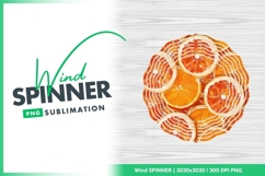 Dried Orange Slices Round Wind Spinner Png Product Image 1