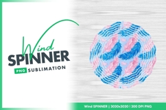 Pink And Blue Feathers Pattern Wind Spinner Round Png Product Image 1