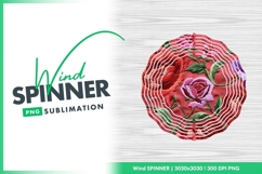 Floral Embroidery Detail Wind Spinner Round Png Product Image 1