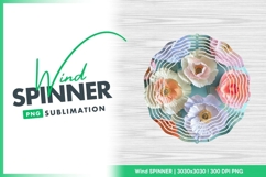 Pastel Colored Paper Flower Art With Leaves Wind Spinner Product Image 1