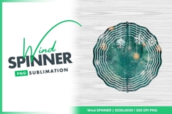 Christmas balls and snowflakes on grunge wind spinner Product Image 1