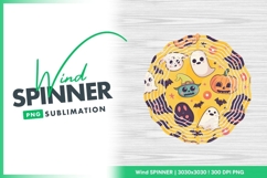 Halloween Themed Seamless Pattern with Wind Spinner Product Image 1