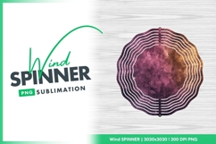Abstract Textured Background with Purple Wind Spinner Product Image 1