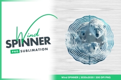 Polar Bear Family Swimming in Icy Water with Wind Spinner Product Image 1