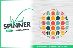 Colorful Polka Dot Pattern with Grunge Wind Spinner Product Image 1