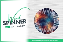 Abstract Nebula Space Background with Orange Wind Spinner Product Image 1
