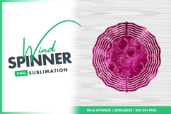 Abstract Pink Bubbles and Swirls Background Wind Spinner Product Image 1