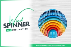 Colorful rainbow arches paper art design wind spinner Product Image 1