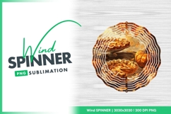 Autumn Still Life with Pumpkin Pies and Wind Spinner Product Image 1