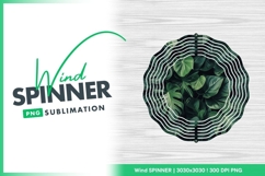 Lush Green Monstera Leaves Overlapping Wind Spinner Product Image 1