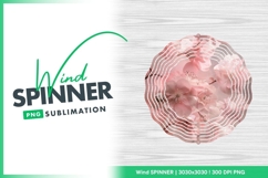 Pink blossoms floral delight springtime wind spinner Product Image 1