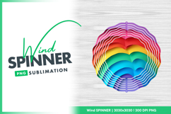 Colorful layered paper wind spinner round png Product Image 1