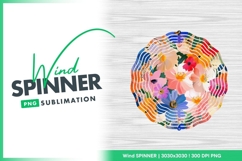 Colorful floral seamless pattern background wind spinner Product Image 1