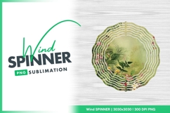 Tropical floral grunge background with wind spinner Product Image 1