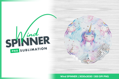 Unicorn dreamland whimsical kids room Wind Spinner Product Image 1