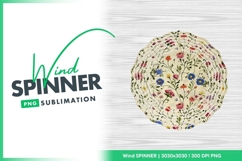Floral pattern background with wind spinner Product Image 1