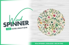 Seamless floral pattern with vintage paper wind spinner Product Image 1