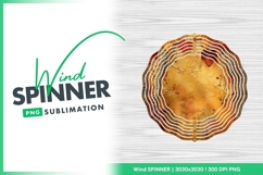 Autumnal texture with trees and falling leaves wind spinner Product Image 1