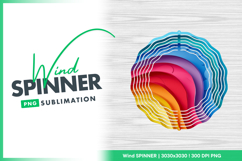Colorful wind spinner round png abstract design Product Image 1