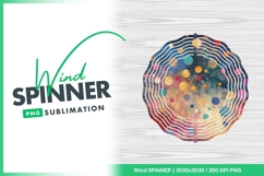 Abstract colorful circles decorative wind spinner Product Image 1