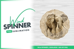 Origami elephant folds on textured paper Wind Spinner Product Image 1