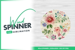 Vintage floral pattern with wind spinner Product Image 1