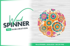 Retro floral pattern with wind spinner design Product Image 1