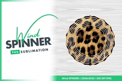 Detailed leopard fur texture close up wind spinner Product Image 1