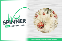 Vintage christmas ornaments on beige grunge wind spinner Product Image 1