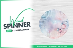 Christmas round wind spinner design sublimation Product Image 1