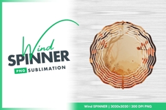 Autumn forest scene round wind spinner Product Image 1
