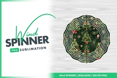 Decorated christmas tree wind spinner round design Product Image 1