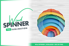 Multicolored wind spinner round layers wind spinner Product Image 1