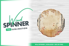 Autumnal wind spinner round design Product Image 1
