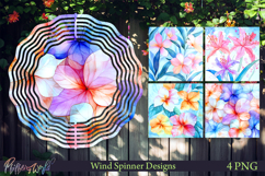 Floral Wind Spinners | Watercolor Flowers | Bright Flowers Product Image 1