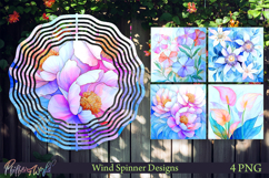 Floral Wind Spinners | Watercolor Flowers | Peony Product Image 1