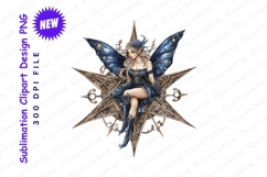 Star fairy sitting illustration clipart png Product Image 1