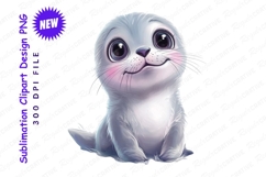 Cute Seal Clipart Png Adorable Animal Illustration Product Image 1