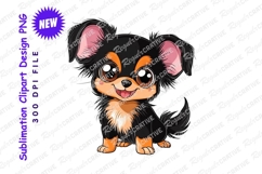Cartoon chihuahua clipart png cute puppy dog PNG Product Image 1