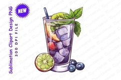 Refreshing fruit cocktail illustration clipart png Product Image 1