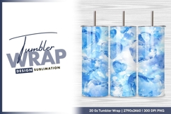 Ice heart background tumbler png Product Image 1