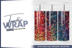 Abstract polka dot background tumbler png Product Image 1